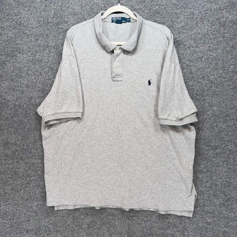 Polo Ralph Lauren Polo Shirt Mens XXL Gray Pony Logo Classic Casual Short Sleeve